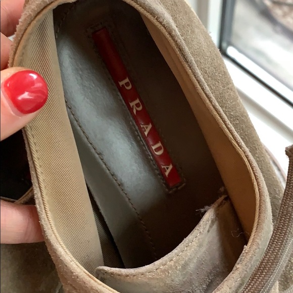 Prada Men’s Suede Lace Up Shoes - Picture 2 of 8